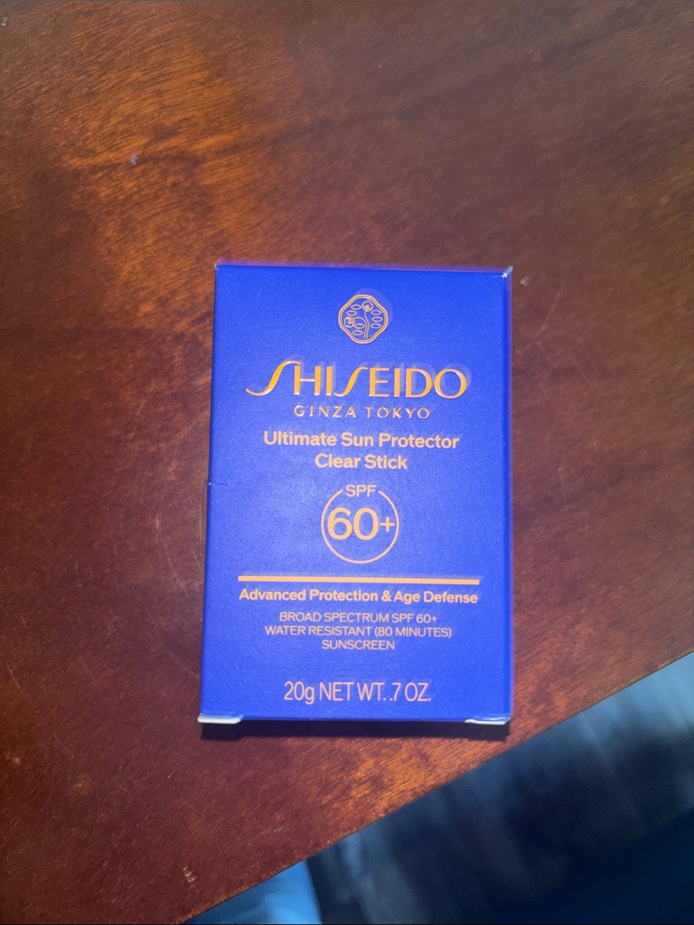 Shiseido Blue and Gold Ultimate Sun Protector Clear Stick SPF 60+